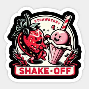 "Strawberry Shake Off" Strawberry Shake Sticker